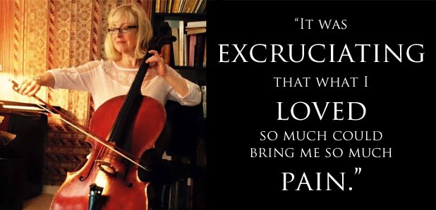 cellist afraid of music