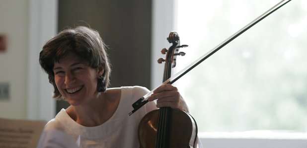 Violist Kim Kashkashian during a rehearsal in Malb