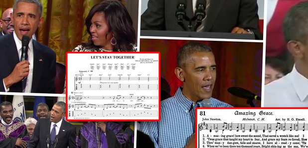 president obama singing